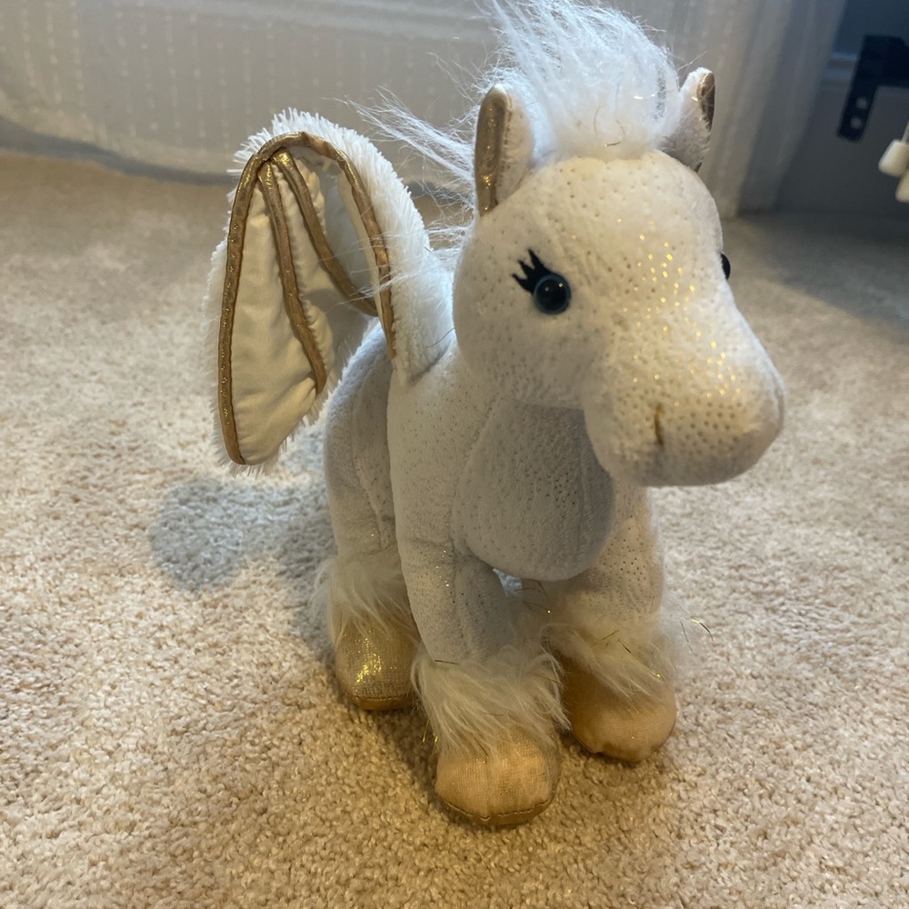 Webkinz golden pegasus plush
